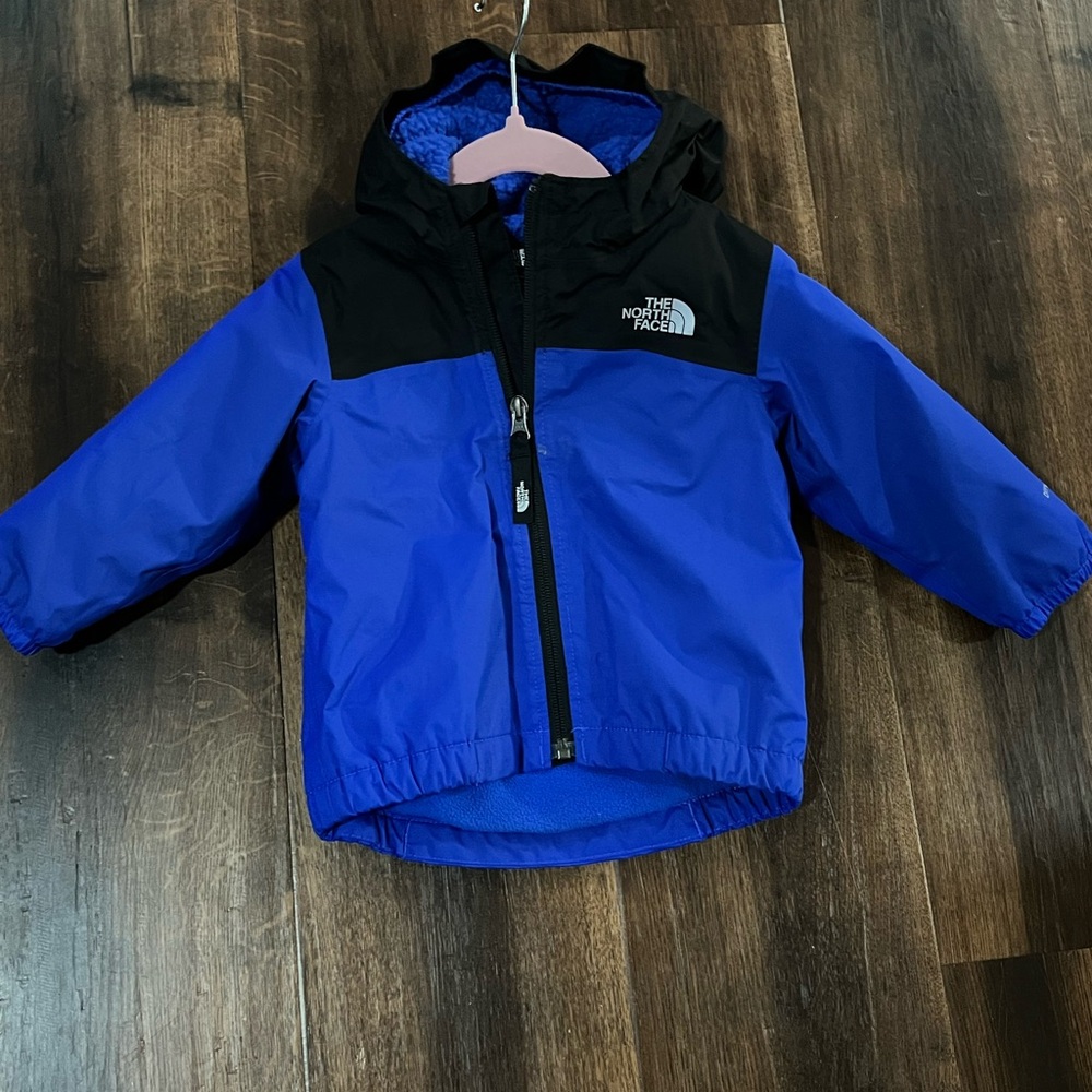 The North Face Blue and Black Jacket - baby boys